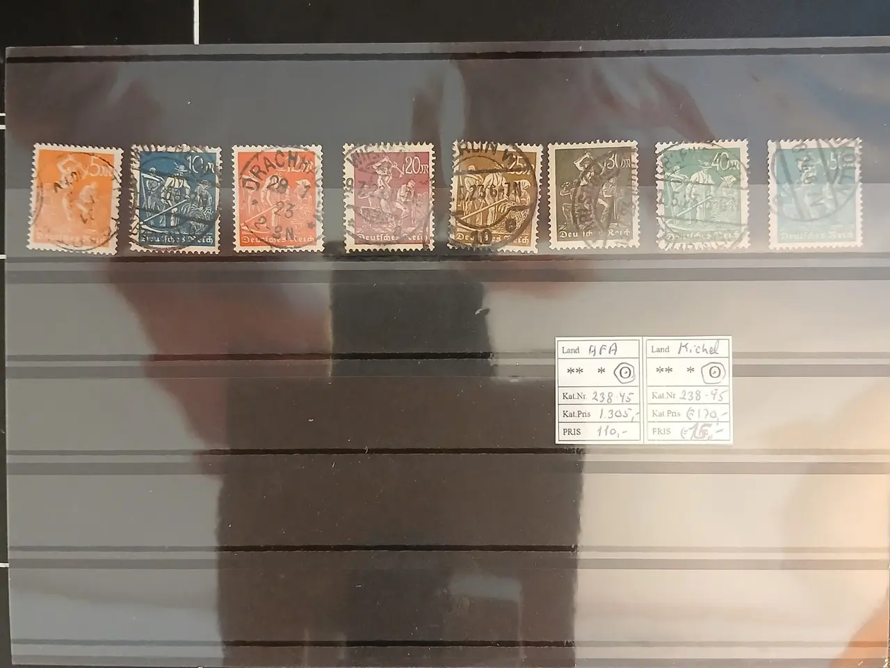 Billede 1 - Deutsches Reich (323) Planche med første inflation