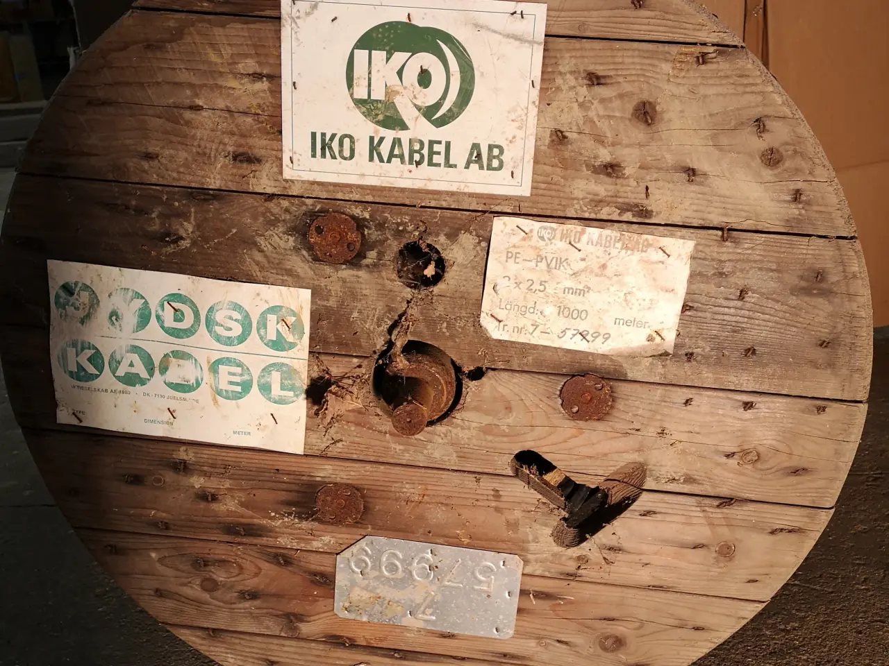 Billede 2 - PVIK Sporekabel 2x2,5 mm2 kobber nedsat til 900