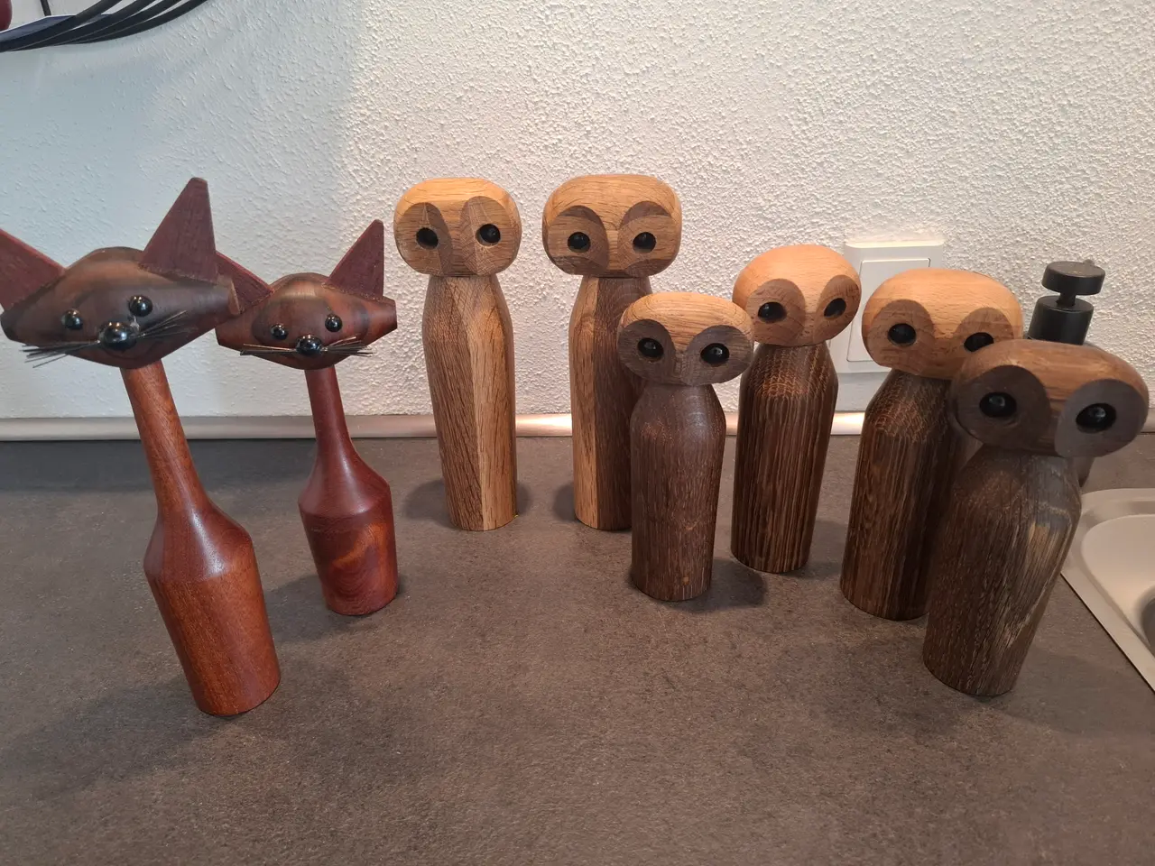 Billede 2 - træ fugle- sæler- katte- ugler