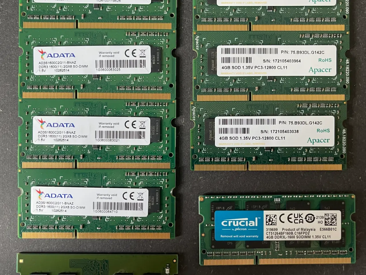 Billede 2 - Bærbar RAM – DDR3 & DDR4 SODIMM – Testet og fra fu