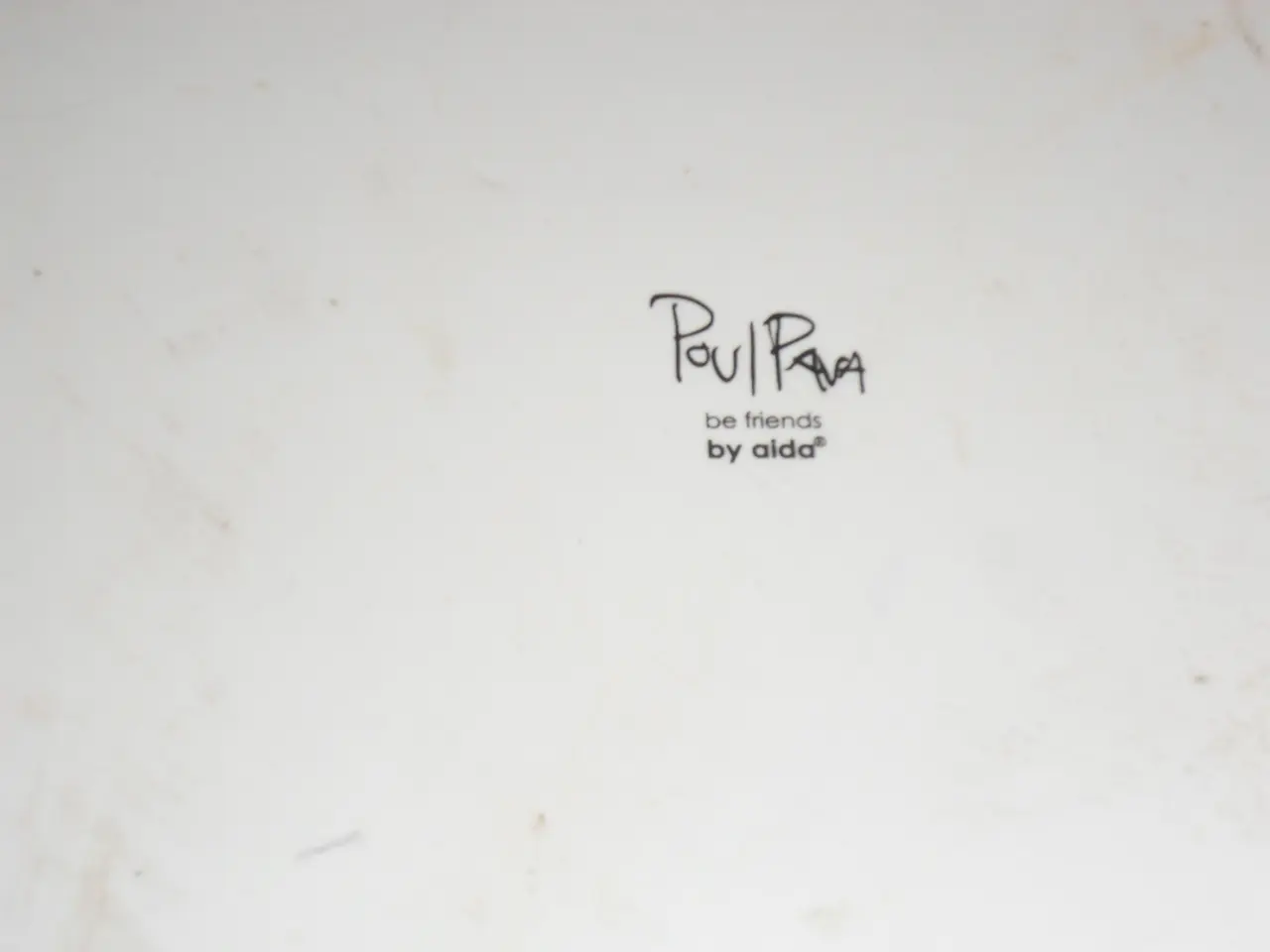 Billede 4 - POUL PAVA. Aida. Stort rundt fad i porcelæn
