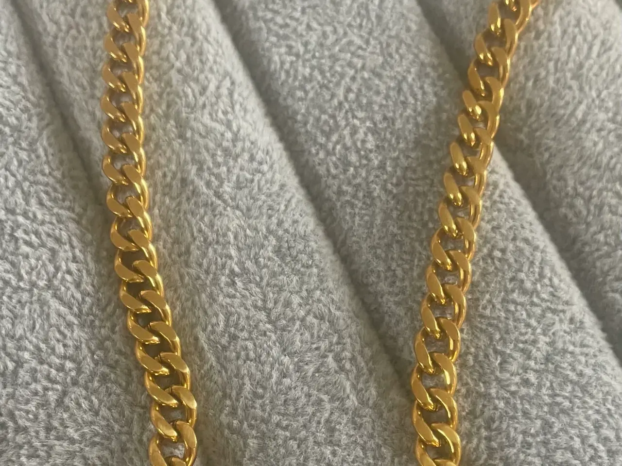 Billede 3 - 6mm 14kt goldfilled panserkæde med kasselås 