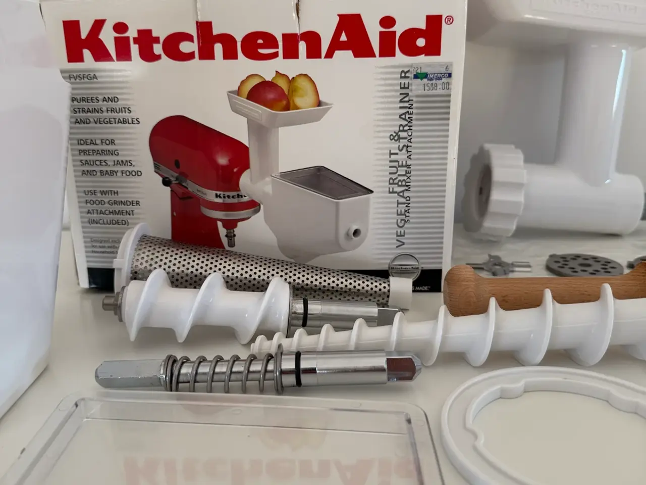 Billede 3 - KitchenAid kødhakker & purépresser udstyr