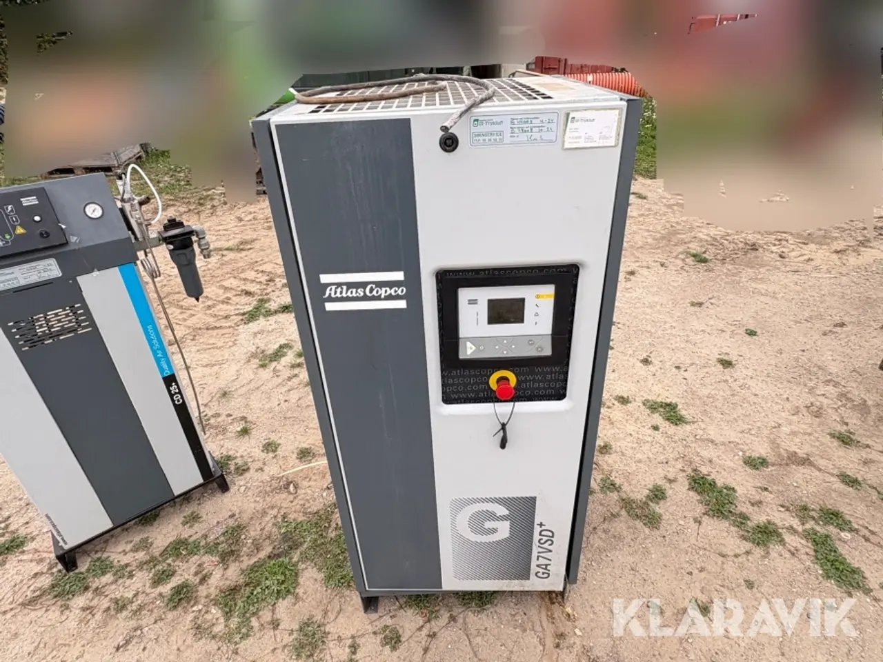 Billede 4 - Kompressor , lufttank og lufttørre Atlas Copco GA7VSD + / CD25