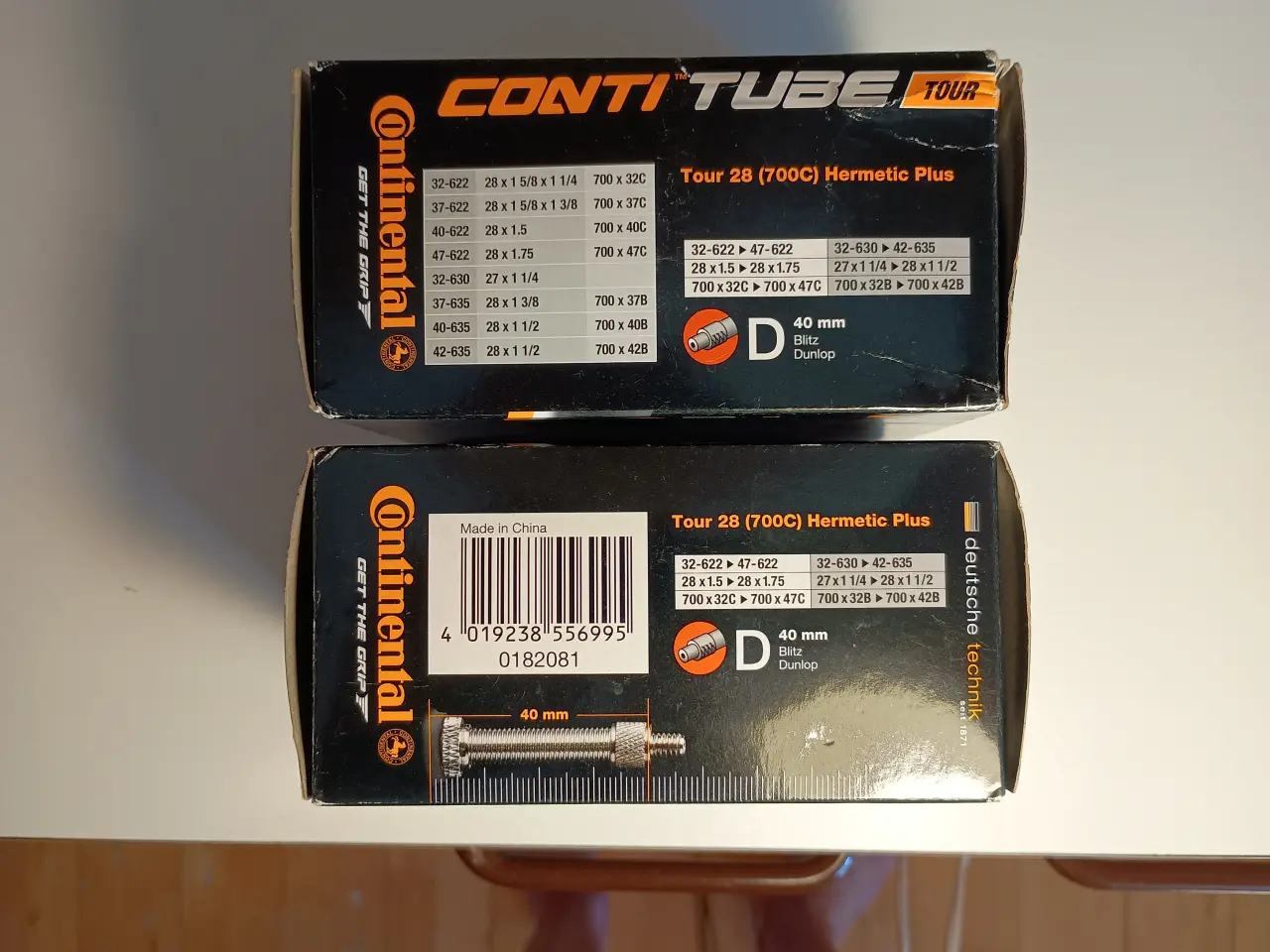 Billede 2 - Continental cykelslanger til 28" hjul, 2 stk.