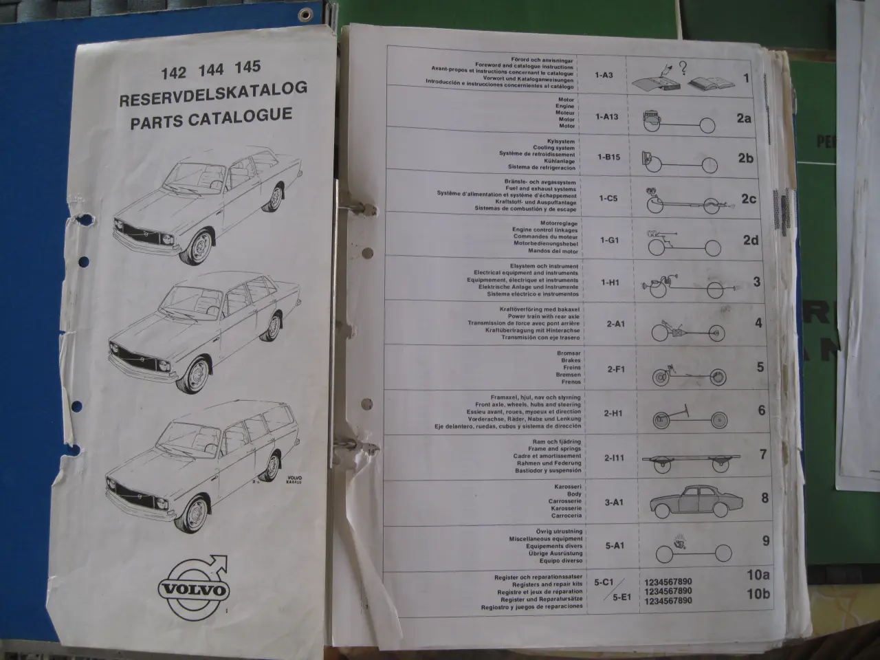 Billede 2 - Volvo reperations bøger, 140 serien