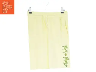 Gule shorts med grøn tekst fra H&M (str. S)
