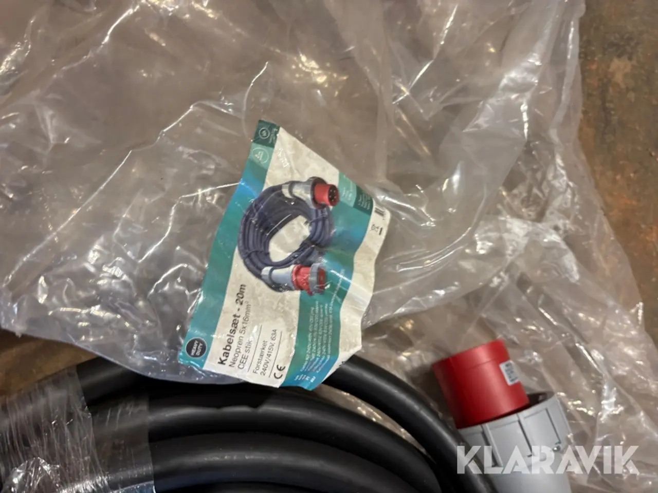 Billede 10 - Forlænger kabel HTCN 60 amp 20m