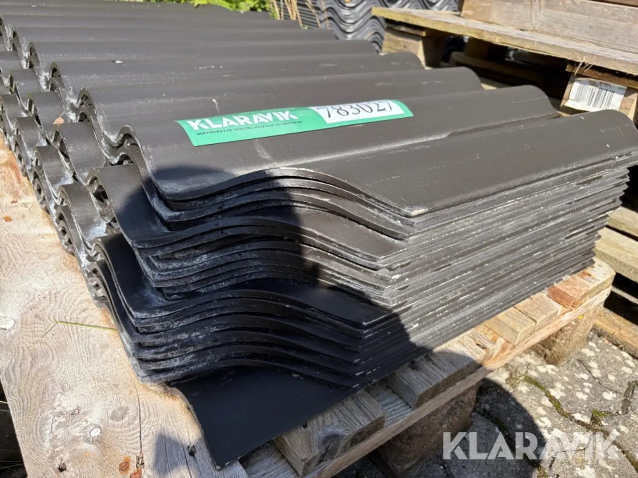 Billede 2 - Tagplader fibercement B7 med rygningsplader 99 dele