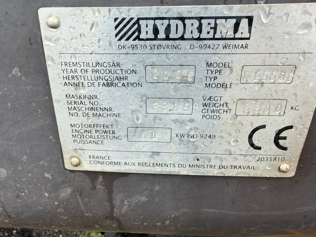Billede 17 - Hydrema Wl 550C M. SKOVL