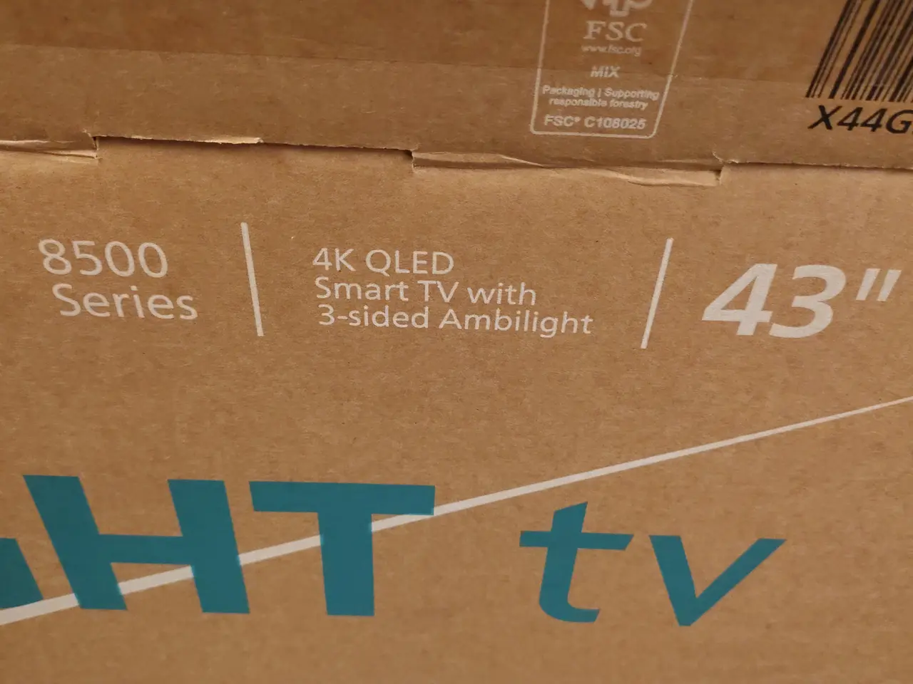 Billede 2 - TV 43", demo PHILIPS Ambilight, 4K, QLED Smart tv.