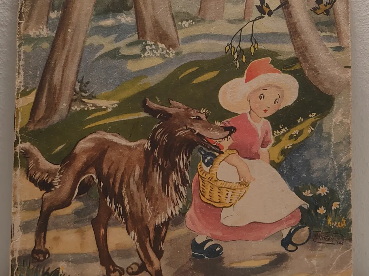 Billede 1 -  Grimm: Rødhætte. ill. Nils Hansson. før 1948