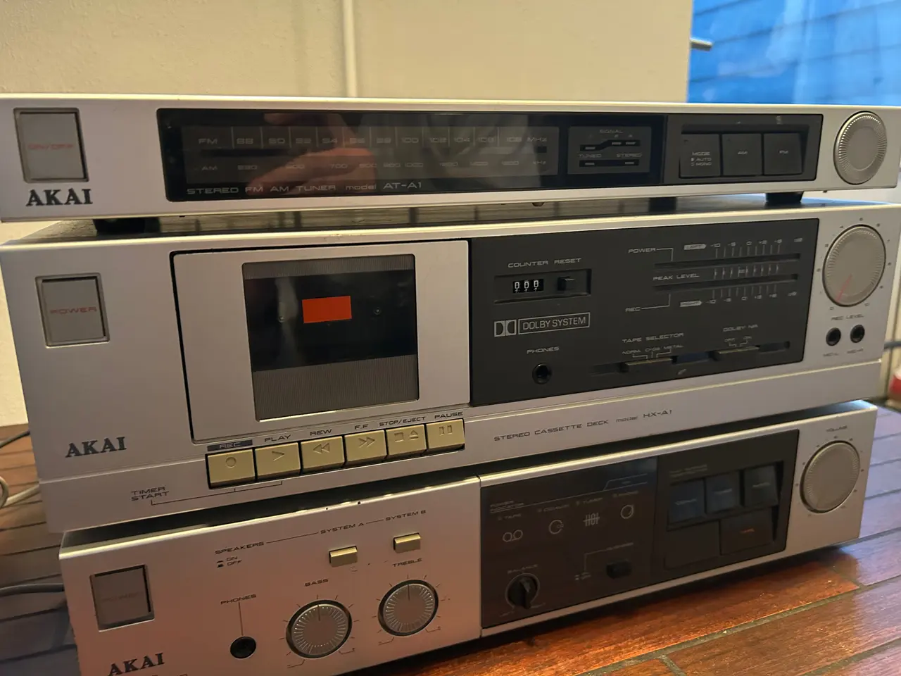 Billede 3 - Akai Vintage Stereoanlæg – AM-A1 / HX-A1 / AT-A1 –