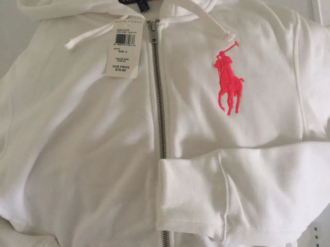 Billede 1 - NY Ralph Lauren hættetrøje str. S