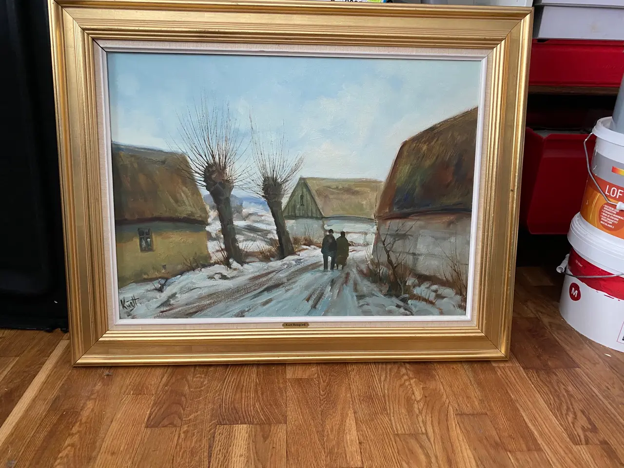 Billede 1 - Oliemaleri af Kurt Haugaard
