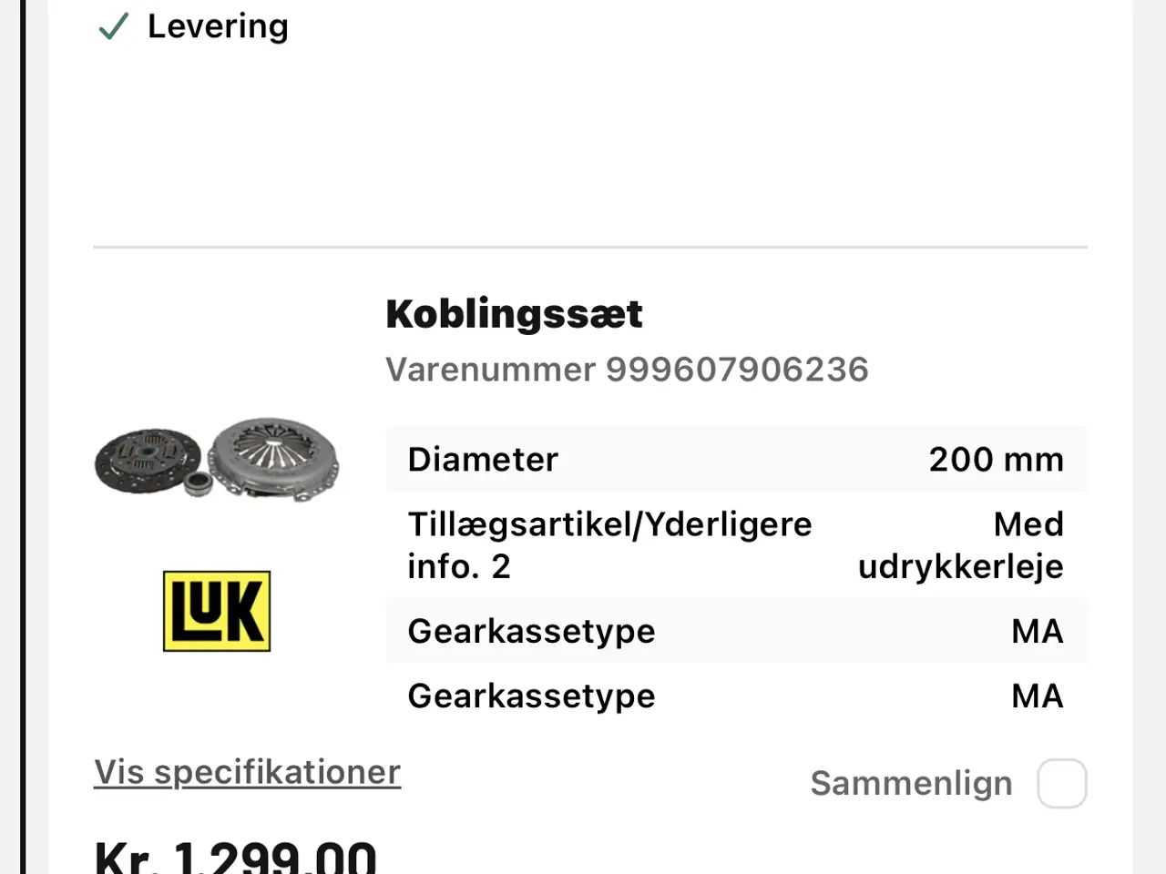 Billede 4 - Kobling Peugeot, Citroën 