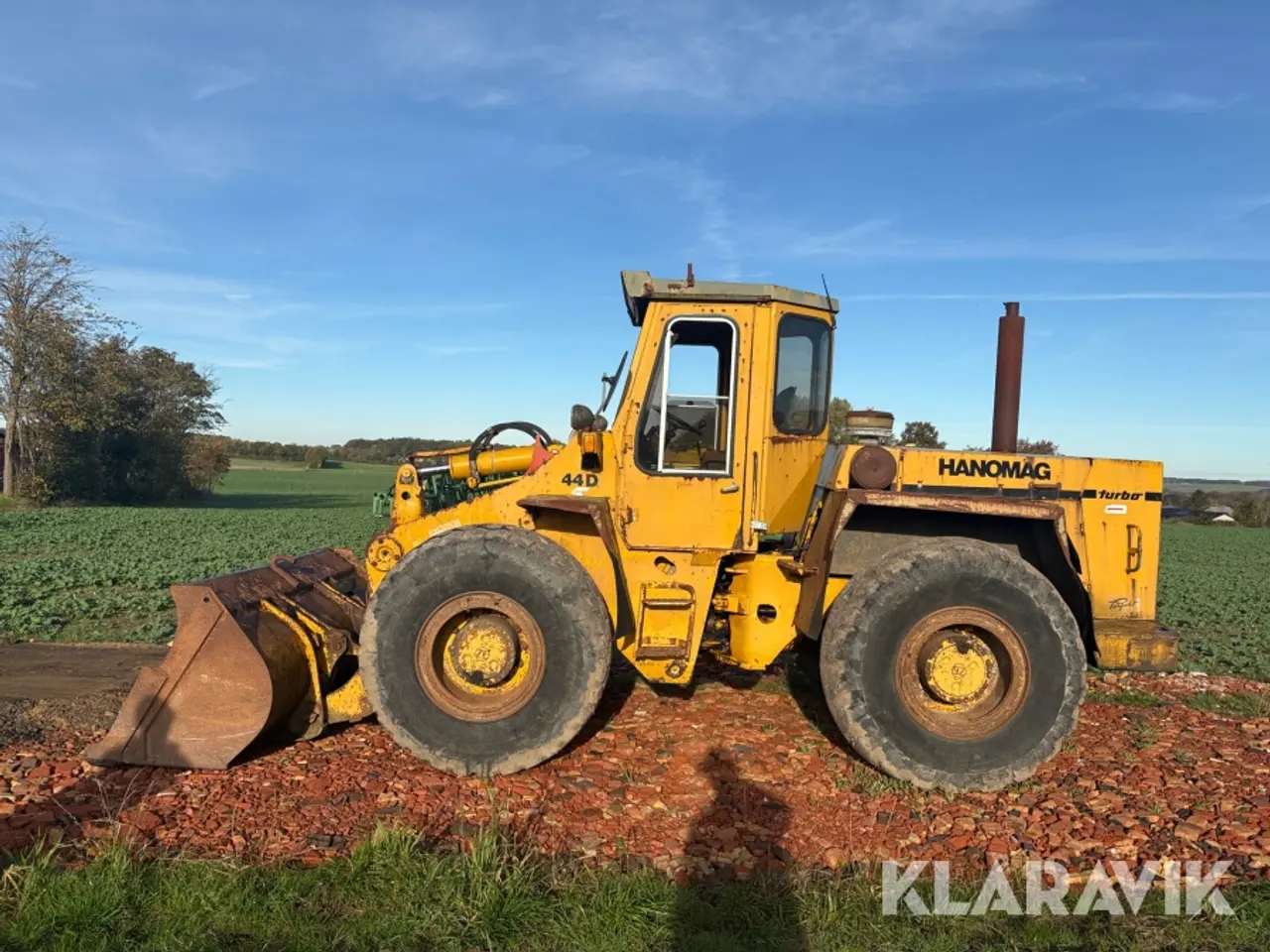 Billede 2 - Gummiged Hanomag 44D + tilbehør