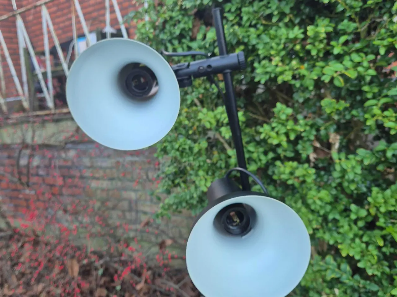 Billede 14 - Kulsort vintage gulvlampe med to spot 
