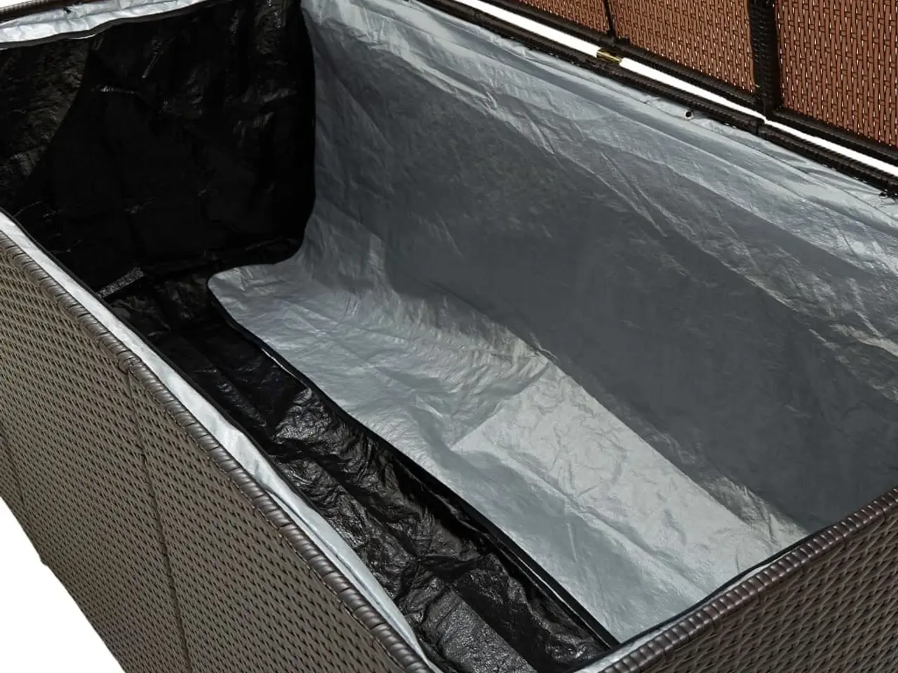 Billede 7 - Opbevaringskasse til haven 180x90x70 cm polyrattan brun