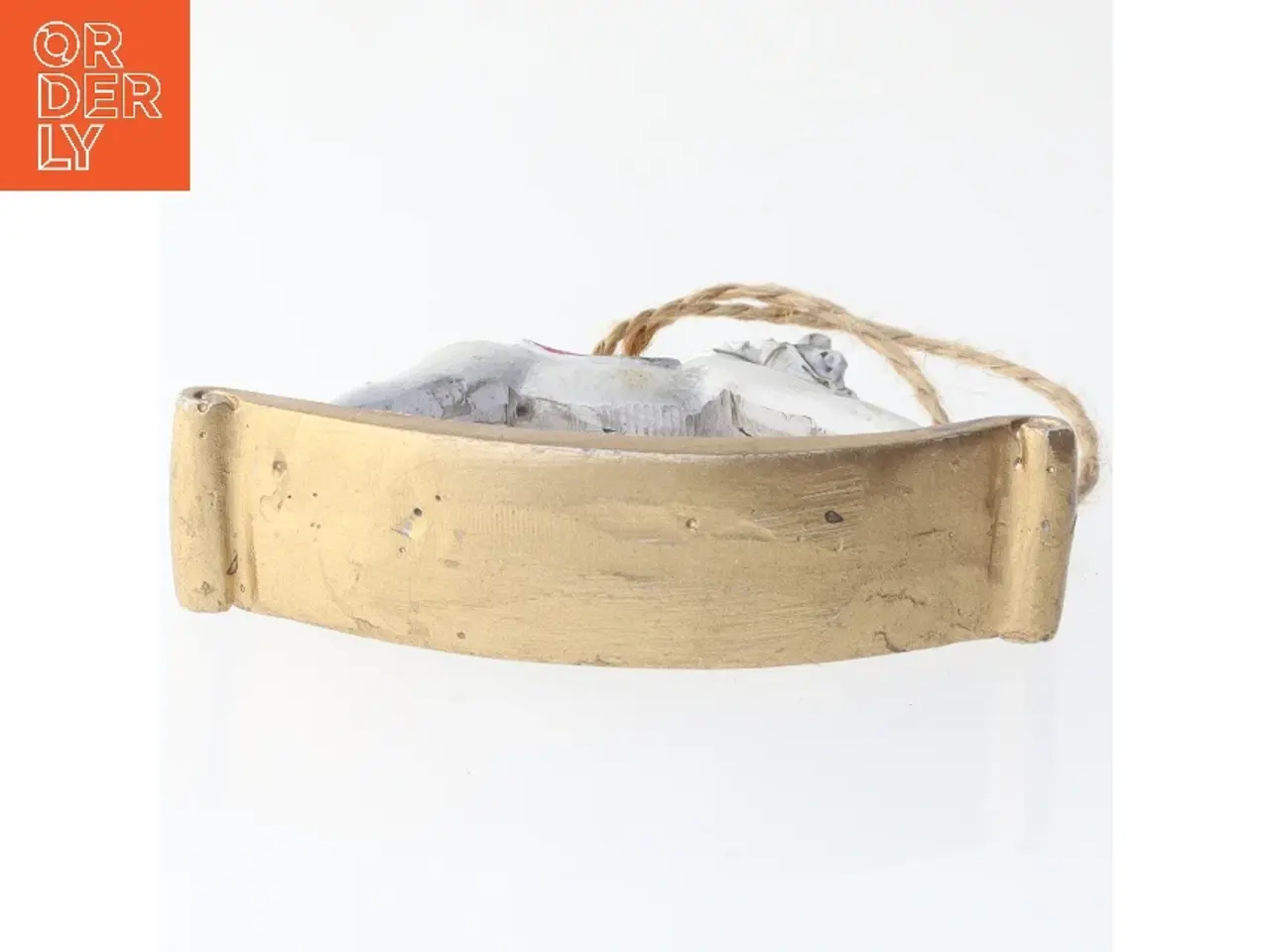 Billede 3 - Gammel Juledekoration med gyngehest (str. 8x7,5 cm)