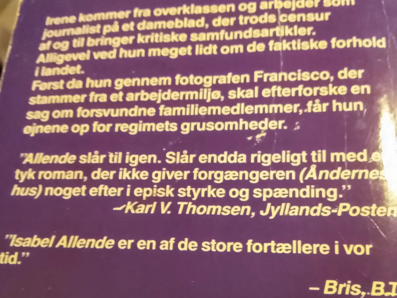 Billede 2 - Isabel Allende: Kærlighed og mørke. Roman.