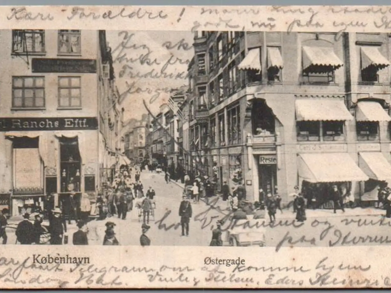Billede 1 - København - Østergade - Postkort - Brugt