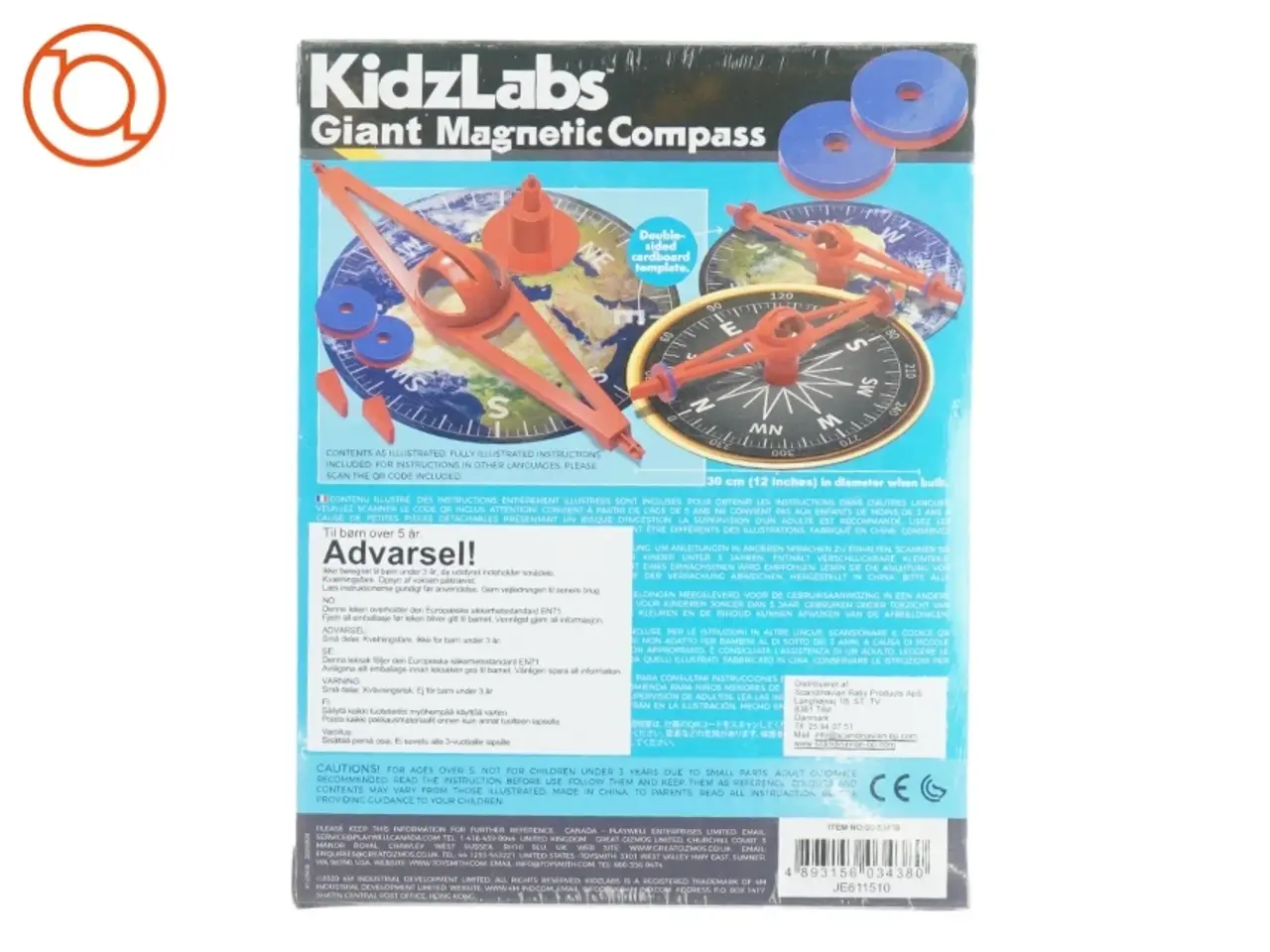 Billede 2 - Kids laps giant magnetic compas