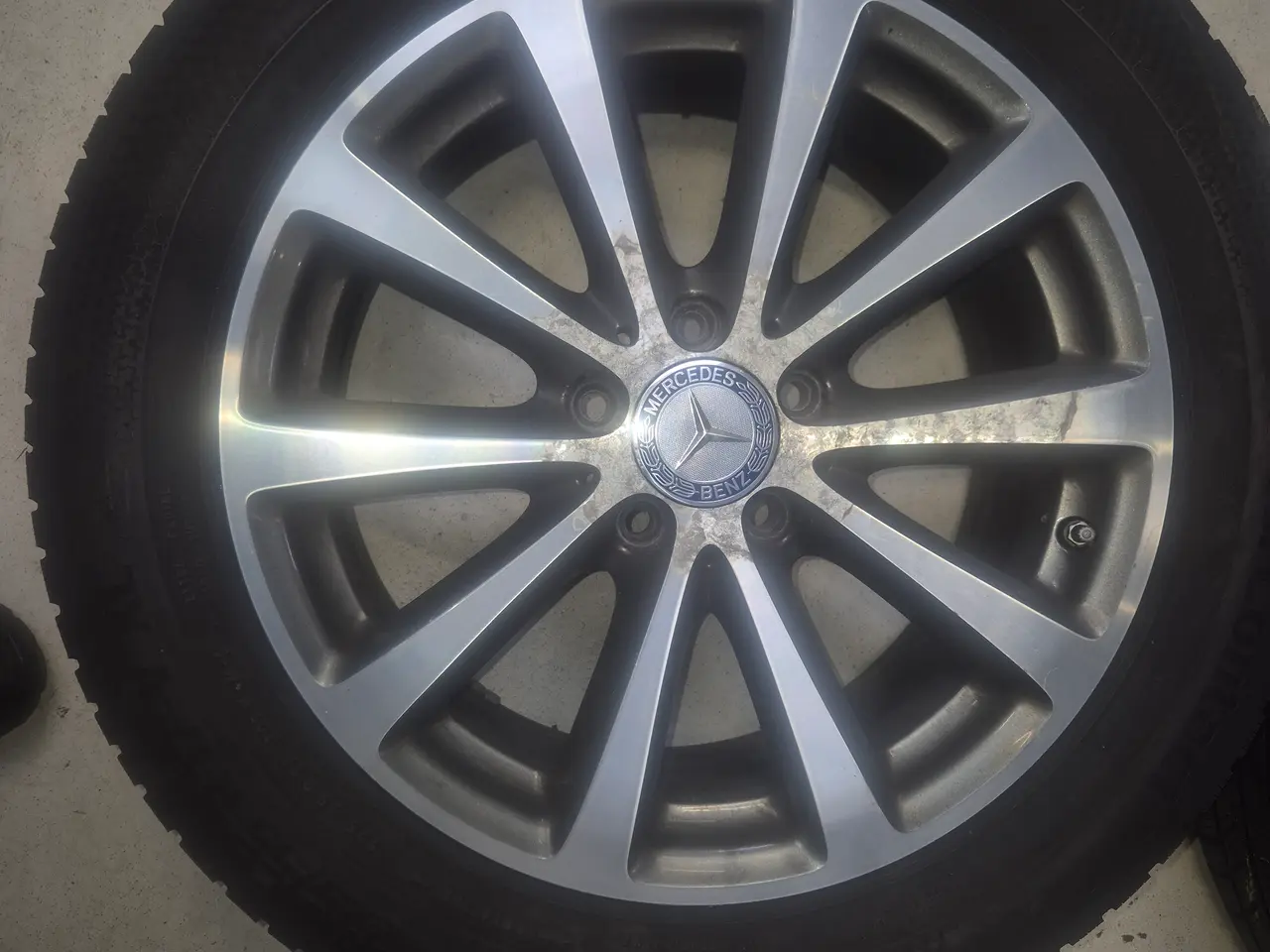 Billede 4 - Mercedes 17" fælge m/ vinterdæk 225 55 17