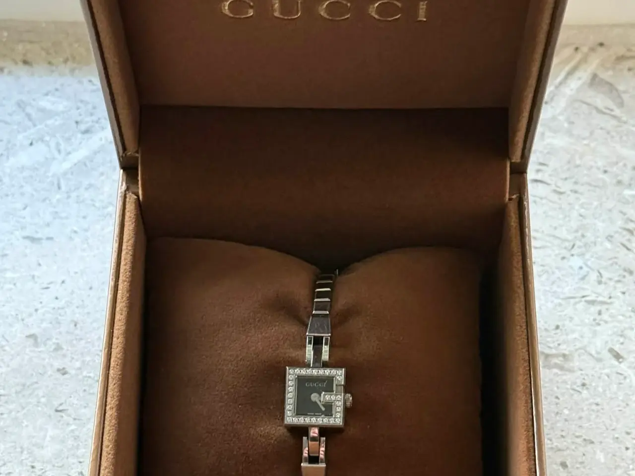 Billede 3 - Super flot Gucci 102G Mini dameur med diamanter