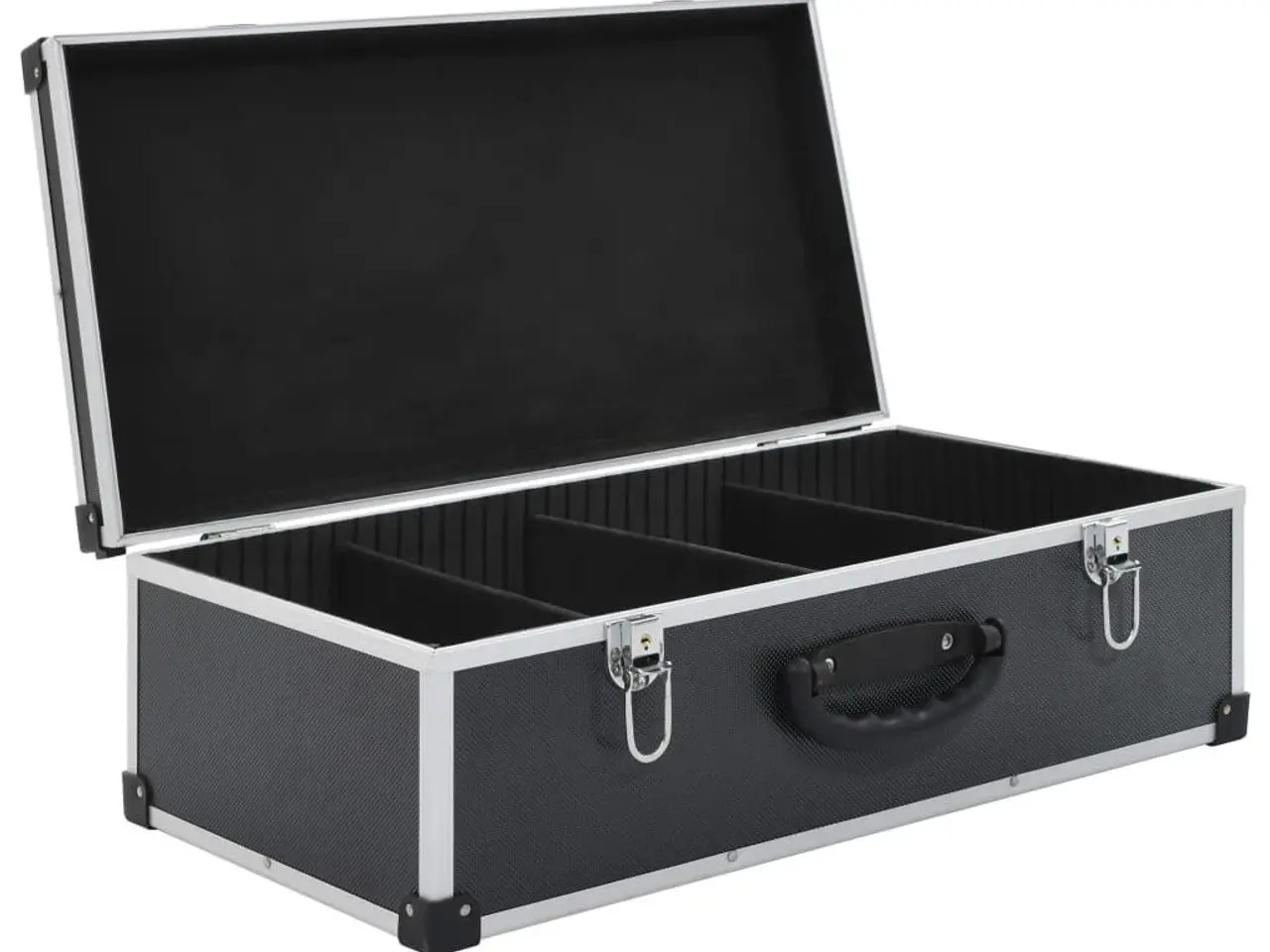 Billede 5 - CD-kasse til 80 CD'er - aluminiumstrimmet ABS, sort