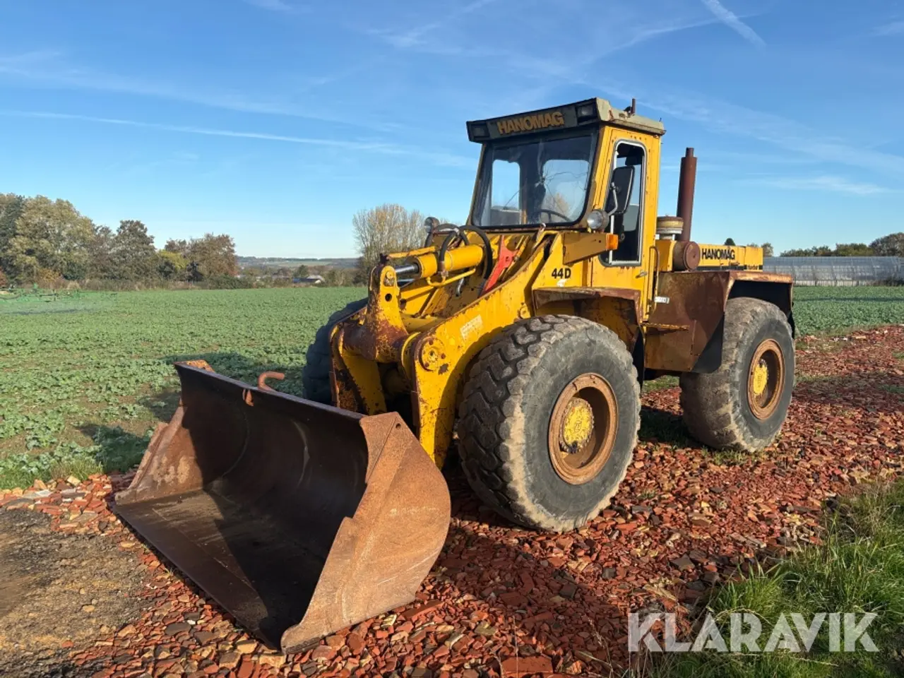 Billede 1 - Gummiged Hanomag 44D + tilbehør