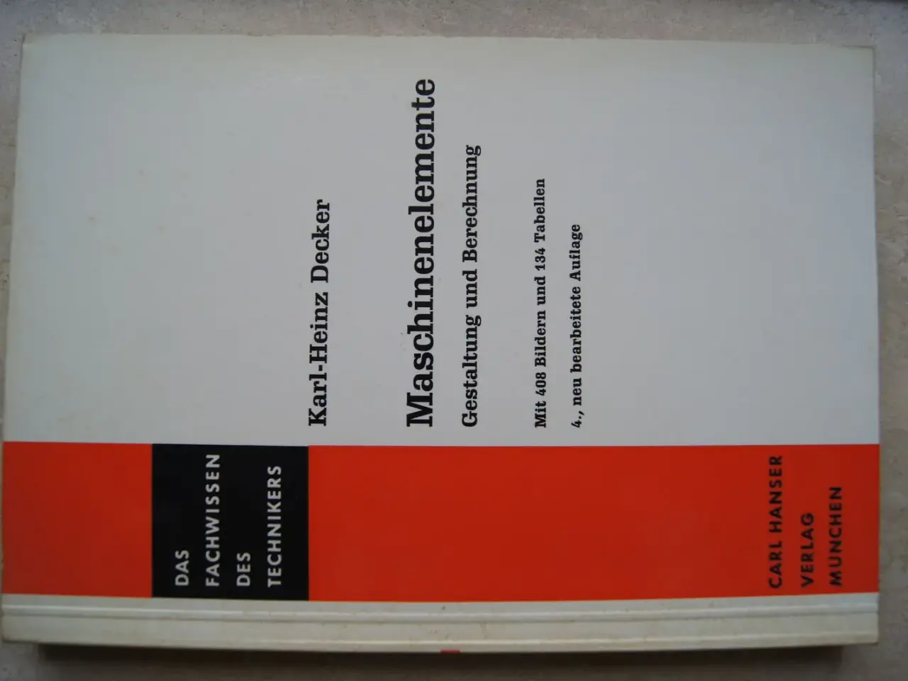 Billede 1 - Karl-Heinz Decker, Maschinenelemente. ….. Giv bu