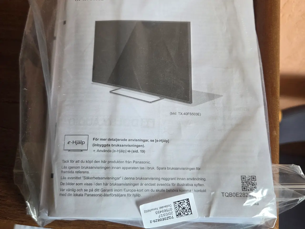 Billede 3 - Panasonic LED TV, 32", model TX-32FS503E.