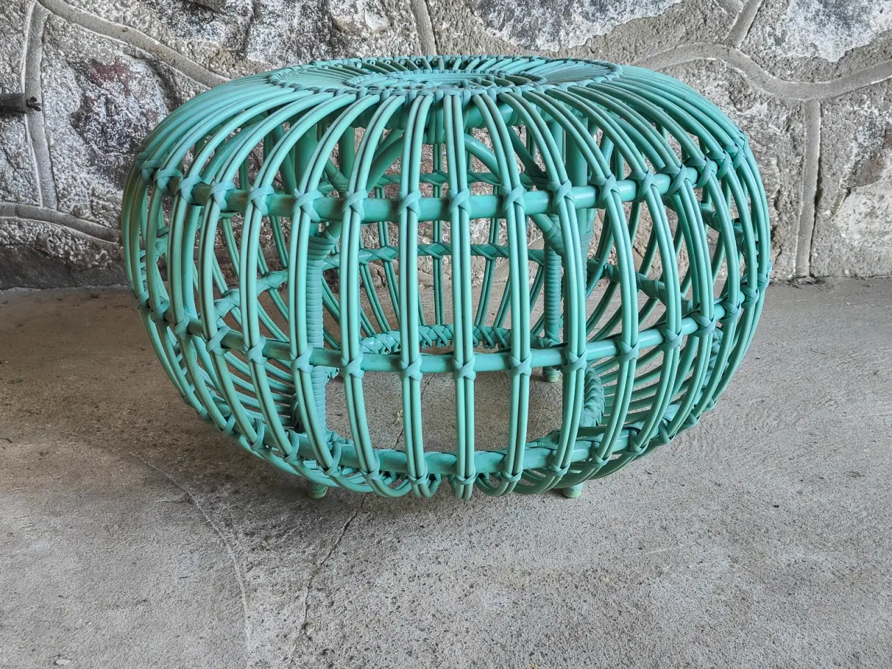 Billede 1 - Sika-design bambus puf turkis