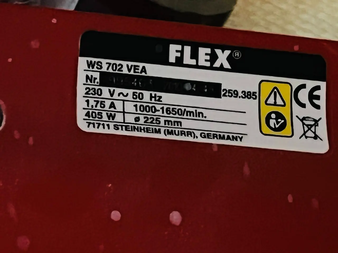 Billede 3 - Girafsliber FLEX WS 702 VEA
