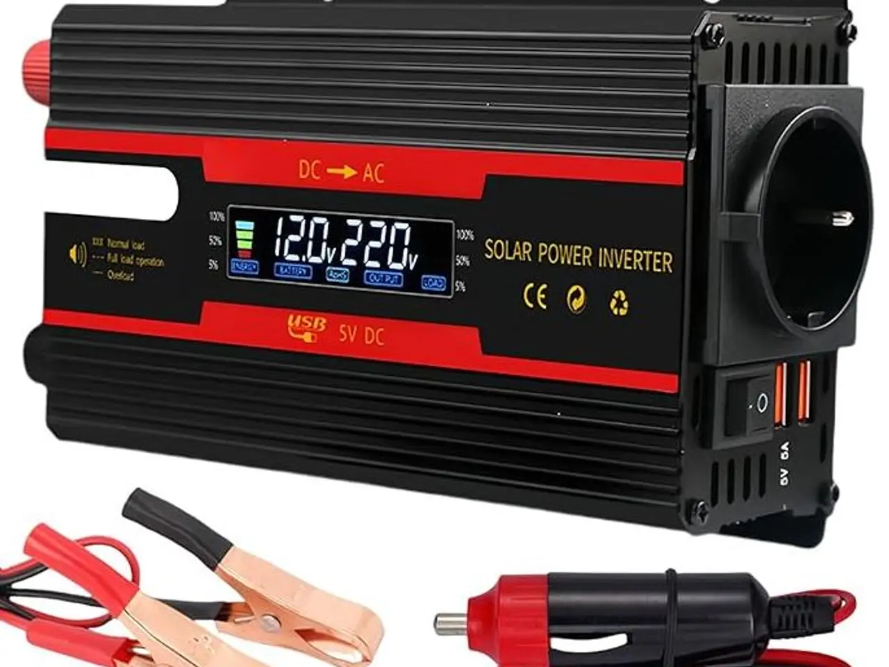 Billede 10 - Solcelle 40 W-Batterie 45 Ah-Inverter 500-750 W