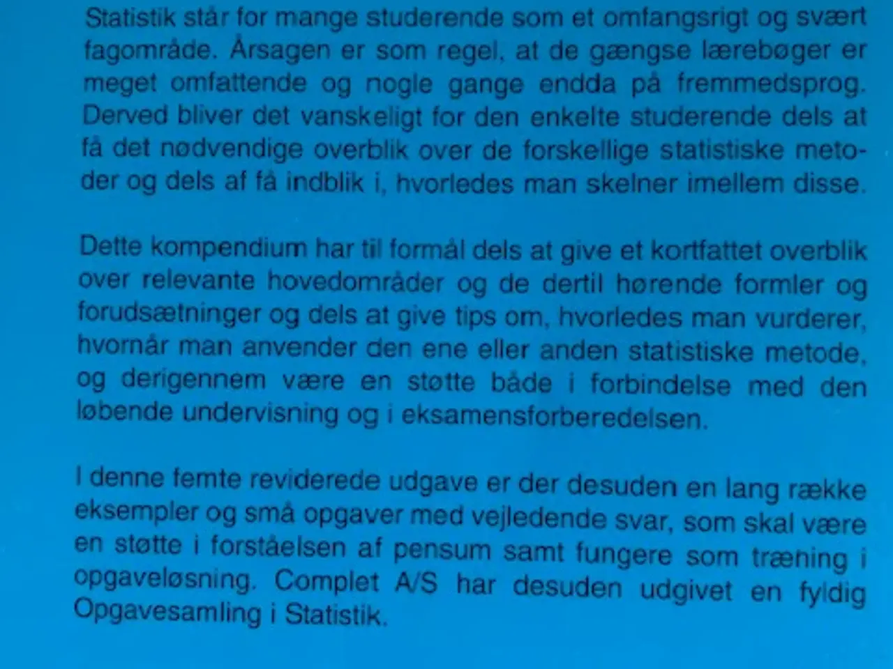 Billede 2 - Complet Kompendium - Statistik - BYD