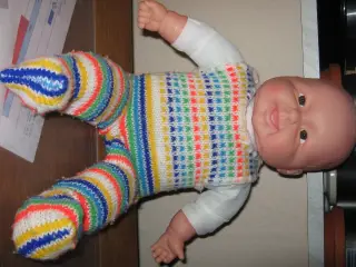 babydukke med slaskekrop/stof