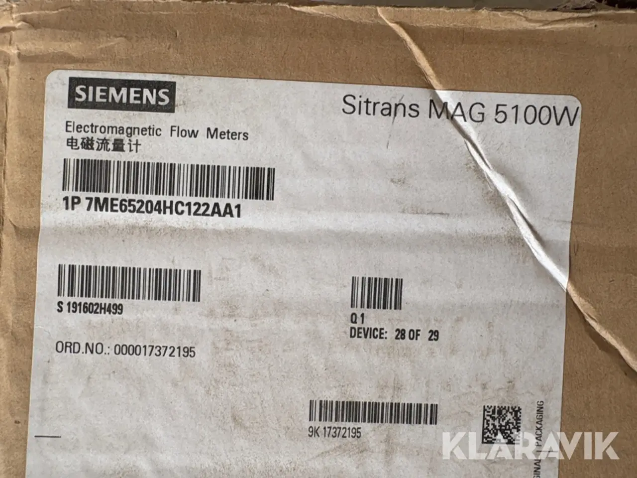 Billede 7 - Elektromagnetisk flowmåler Siemens Sitrans F M MAG 5100 W