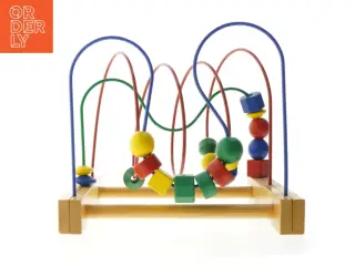 Træ kuglebane legetøj