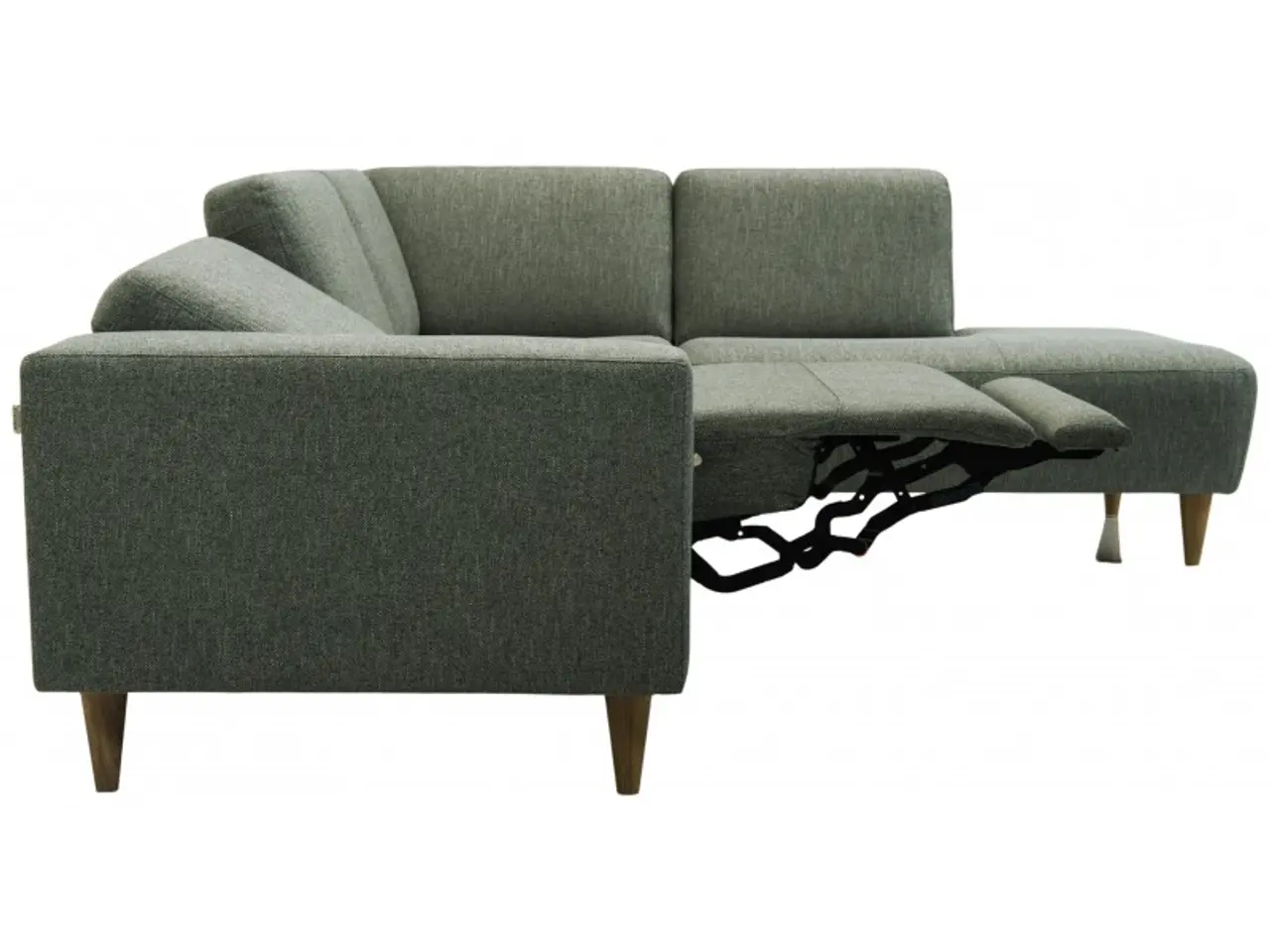 Billede 4 - Hjort knudsen Copenhagen Hjørnesofa grøn stof højrevendt
