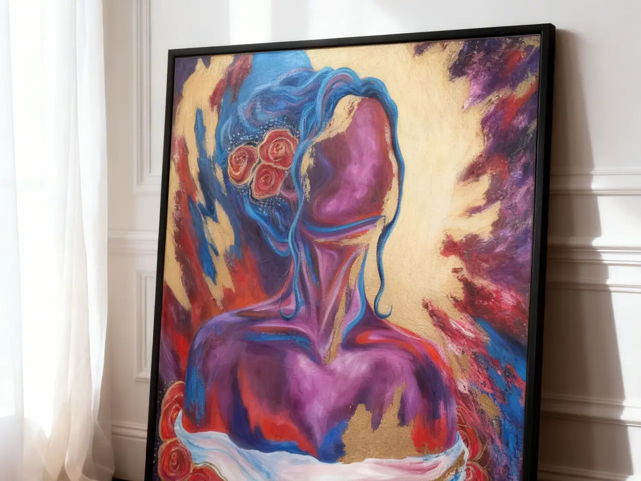 Billede 2 - Devine ll✨️ | 70x60cm | Originalt Maleri