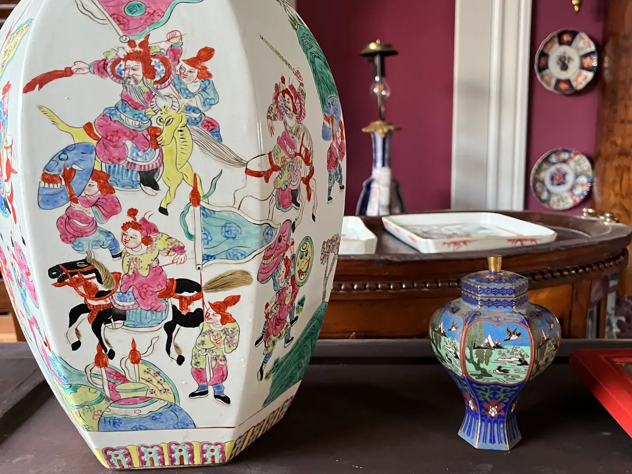 Billede 1 - Kinesisk porcelæns ingefærdkrukke