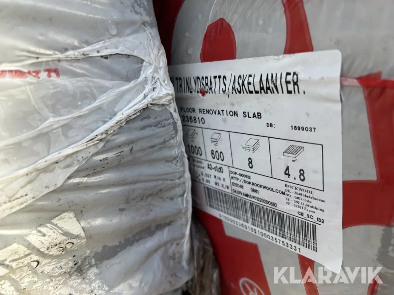 Billede 3 - Isolering Rockwool Trinlydsbatts 38 pakker