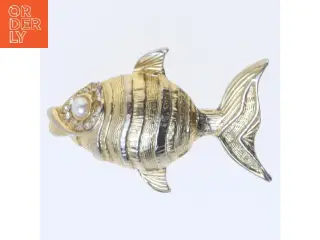 Fiskeformet broche (str. 5 cm)