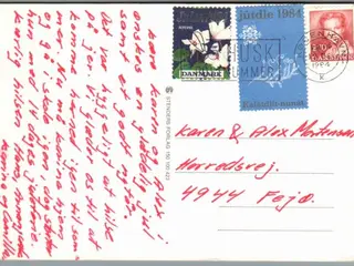 Julemærke 1984 på Postkort