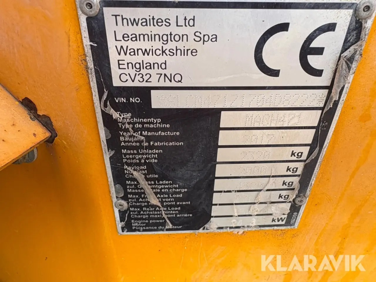 Billede 8 - Dumper Thwaites Mach 471 2 ton