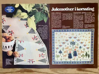 Julebroderier i korssting