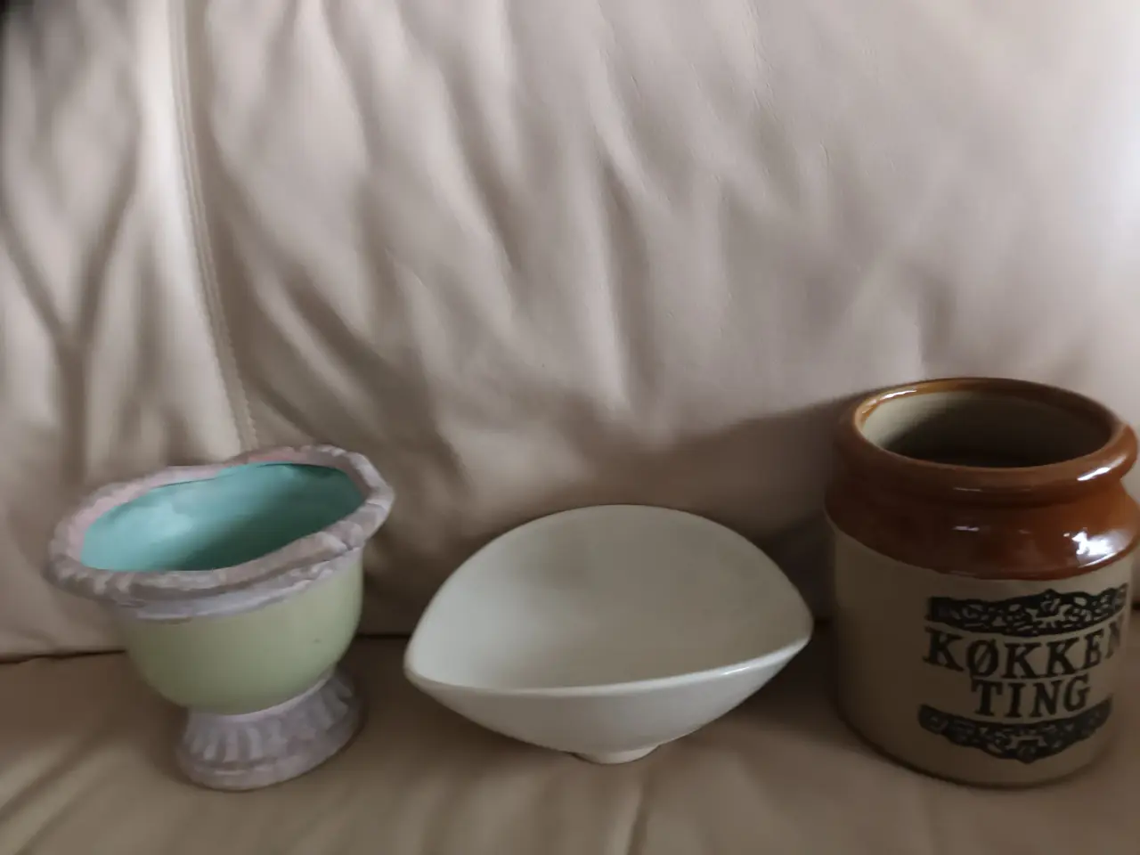 Billede 1 - 3 FLOTTE RETRO KERAMIK ting, 89,-kr stk