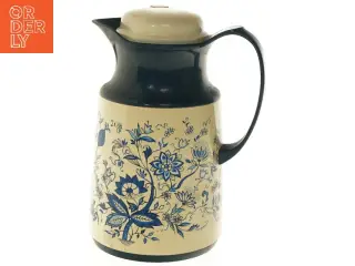 Vintage termokande med blomstermotiv (str. 24 cm)